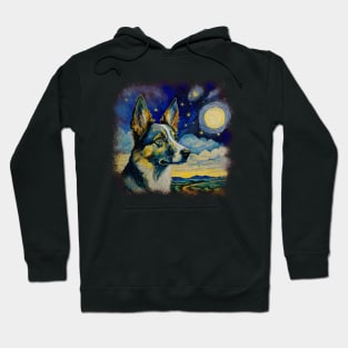 Australian Blue Cattle Dog by VanGogh Hoodie